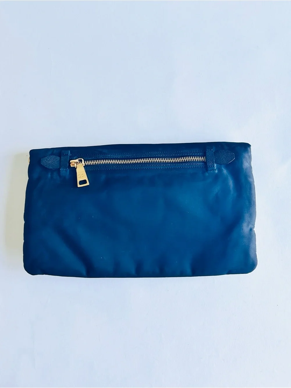 Prada Black Nylon Fold-Over Clutch - Picture 7 of 13
